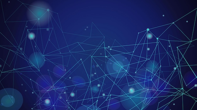 Digital technology background Network connection dots and lines