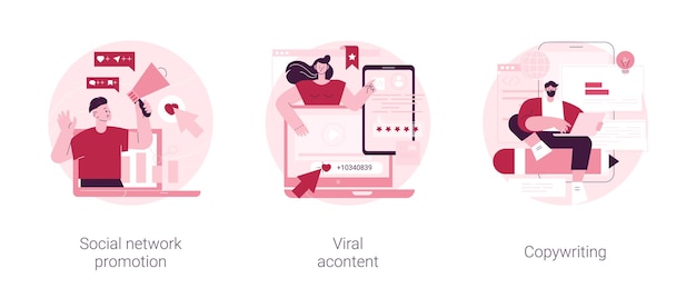 Digitální marketing, abstraktní koncept, vektorové ilustrace