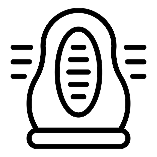 Dim light icon outline vector Nocturnal sleeping light