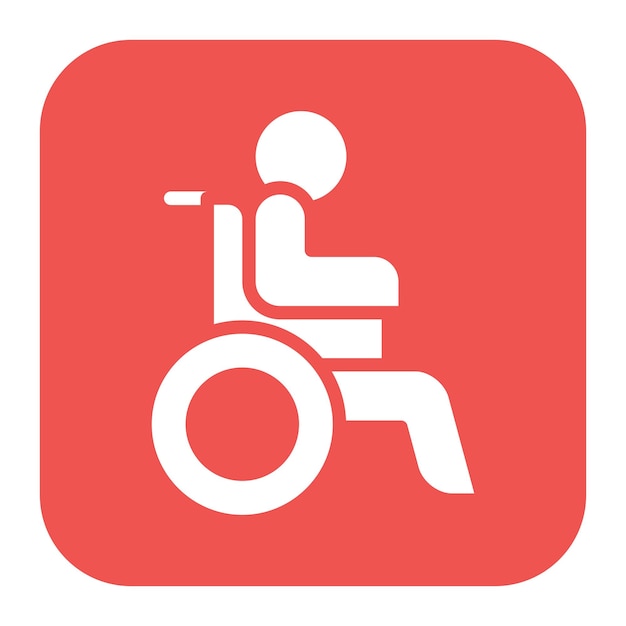 Disabled icon vector image Can be used for Homeless