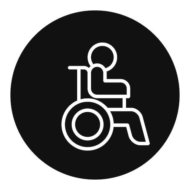 Disabled icon vector image Can be used for Homeless