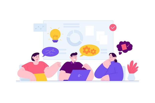 discussion concept social conversation arranging agreement speaking dialogue as communication