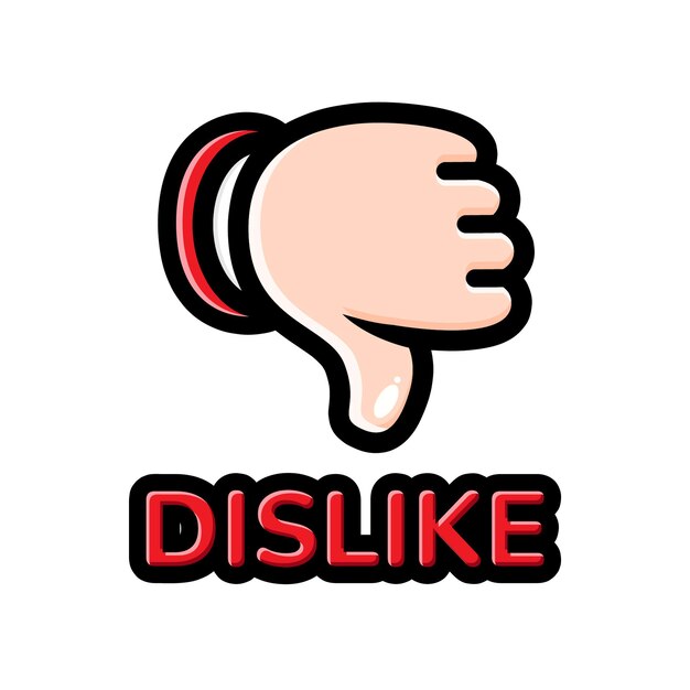 Dislike finger sign design