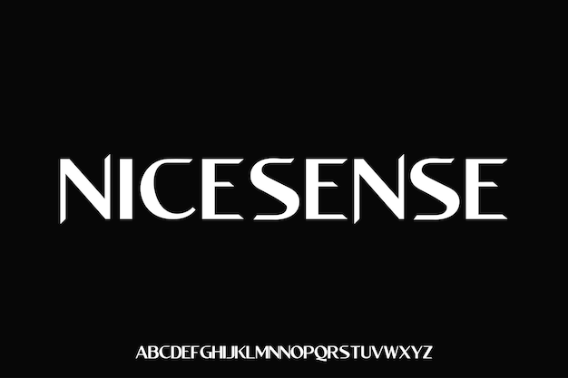 display alphabet font vector design suitable for headline poster logo and many more