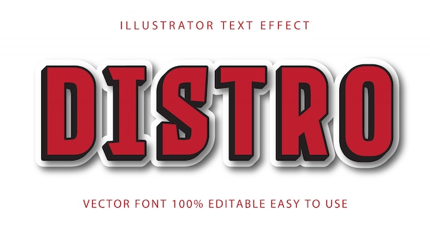 Distro  Text Effect Fully Editable