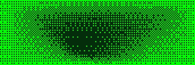 Dither bitmap vector texture Abstract green gradient transition