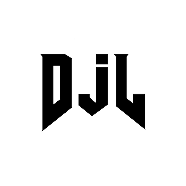 djl letter logo design for technology company djl logo design black and white color combination djl logo djl vector djl design djl icon djl alphabet djl typography logo design