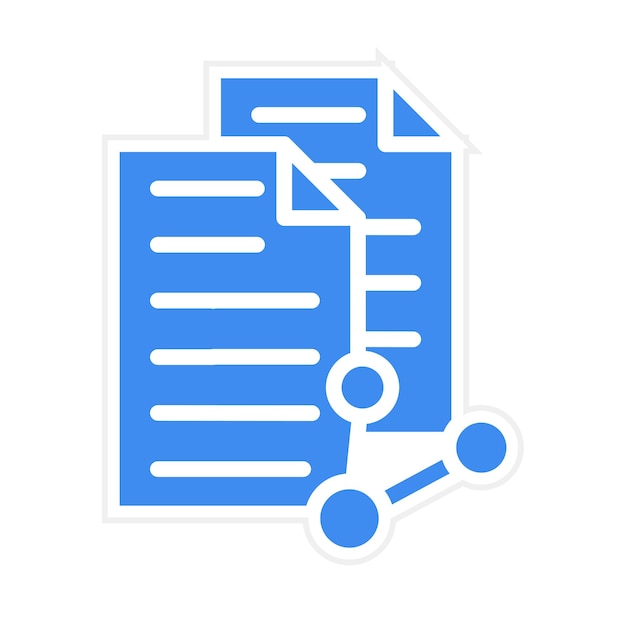 document sharing icon vector image can be used for remote working