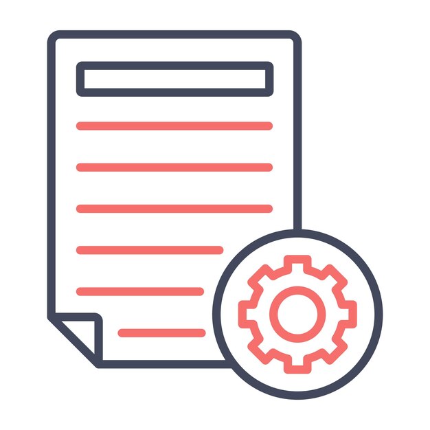 Documents Management Vector Illustration Style