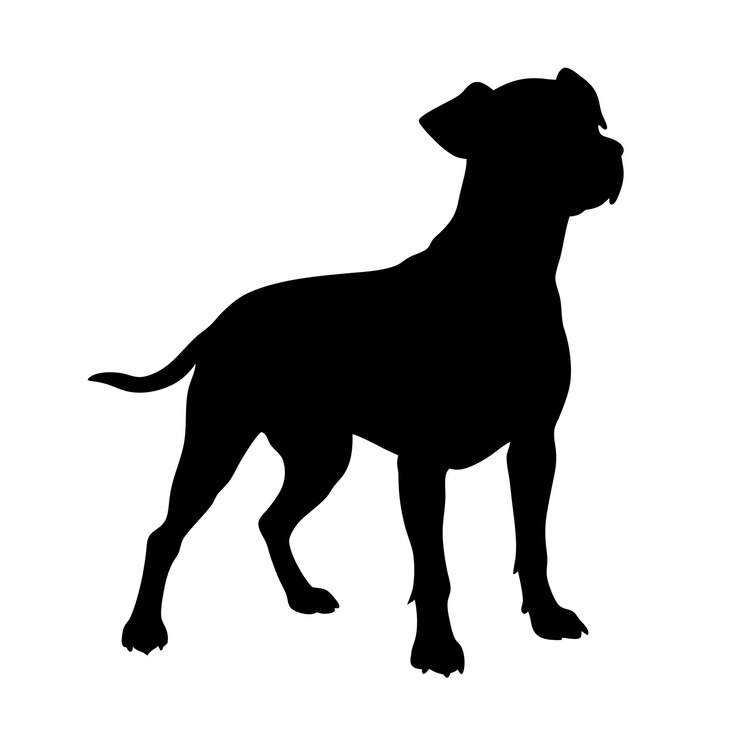 Vektor dog silhouette vector