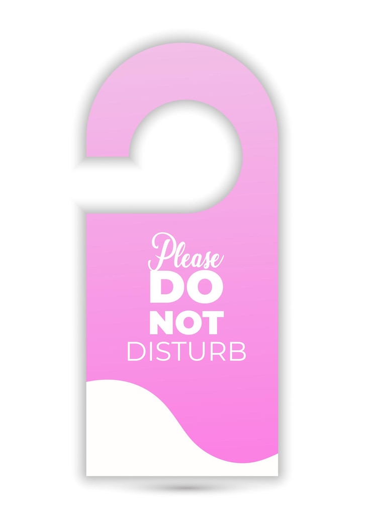 Vektor door hangers flat design do not disturb sign design