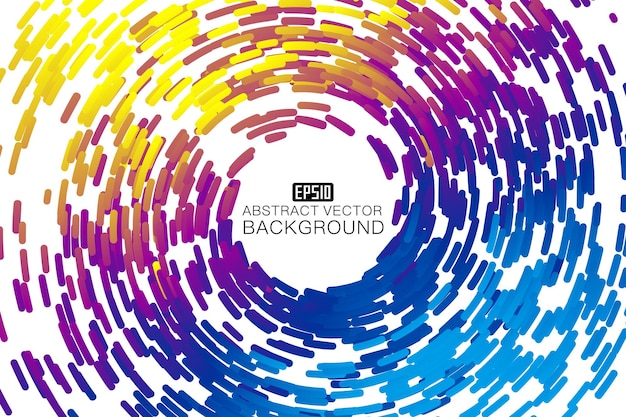 dots and lines form a luminescent spiral abstract vector background