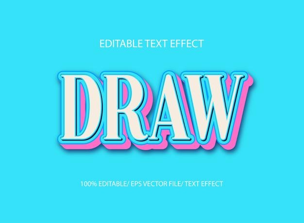 Draw text effect