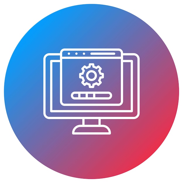 drivers installation icon vector image can be used for computer science