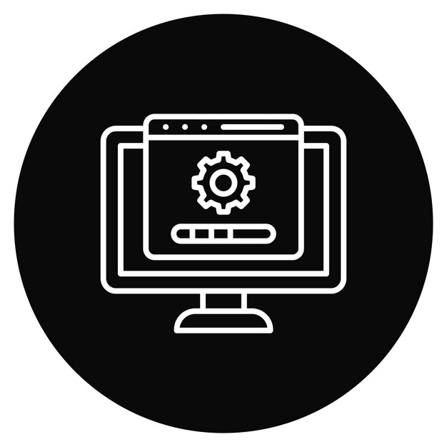 drivers installation icon vector image can be used for computer science