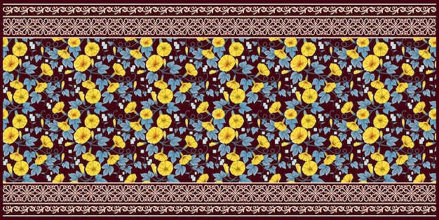 Dupatta textile Pattern Design