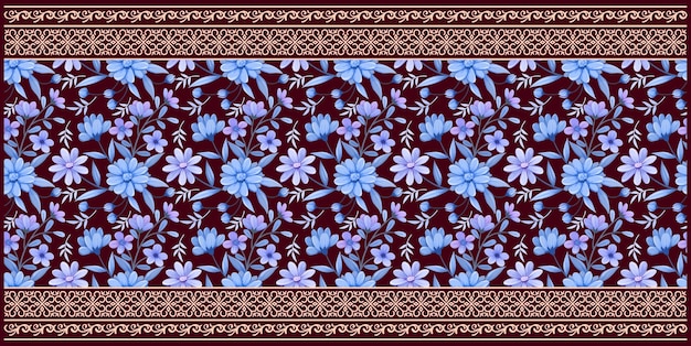 Dupatta textile Pattern Design