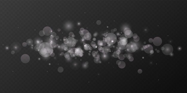 dust light bokeh light lights effect background sparkling white particles christmas background from