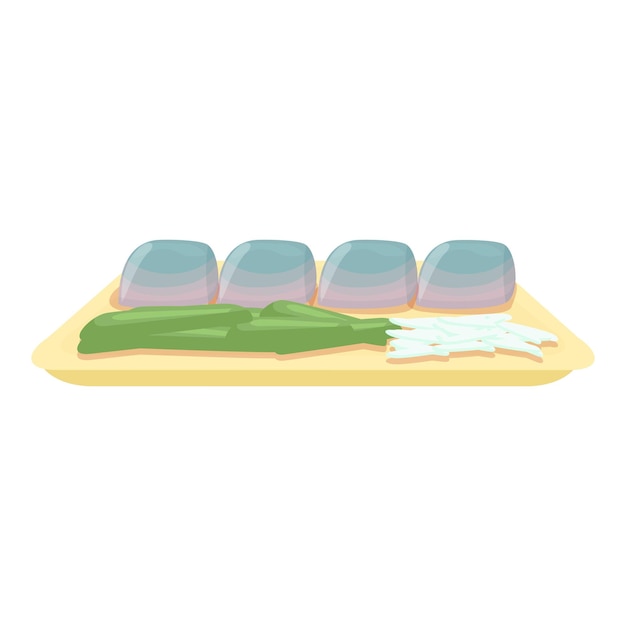Dutch cuisine board icon cartoon vector Food platter Holland plate