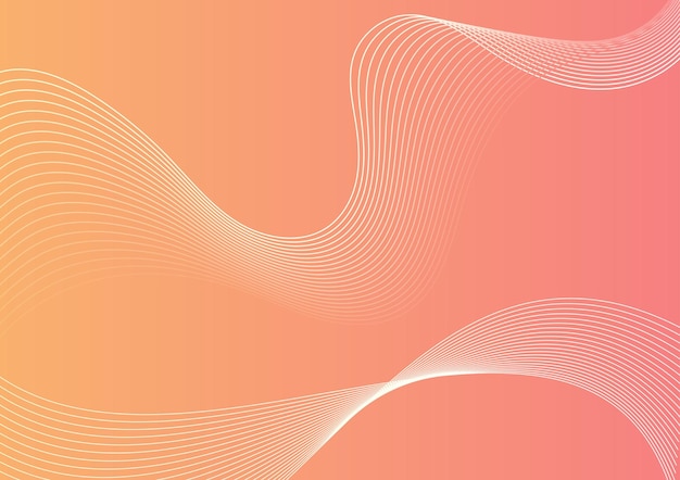Dynamic Abstract Background with Lines Objects and Gradient Colors