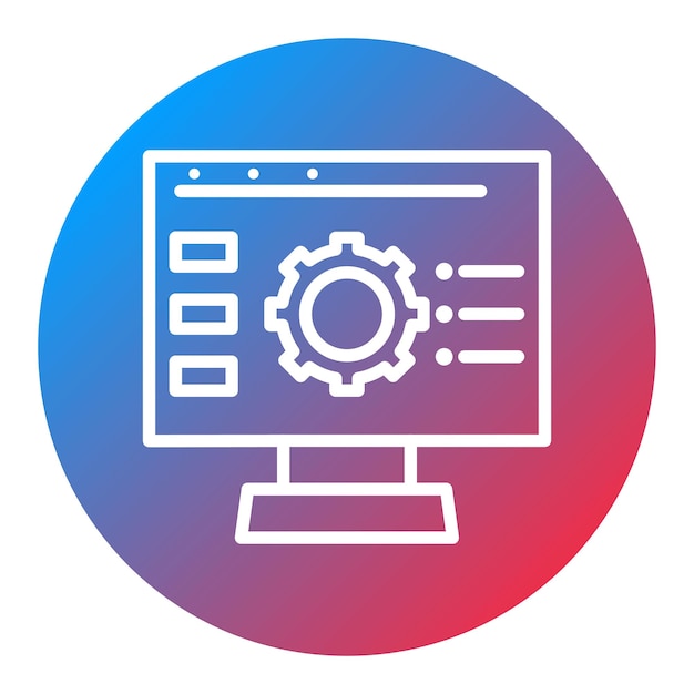 dynamic content icon vector image can be used for new media