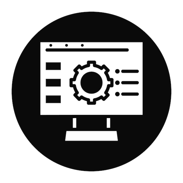 dynamic content icon vector image can be used for new media