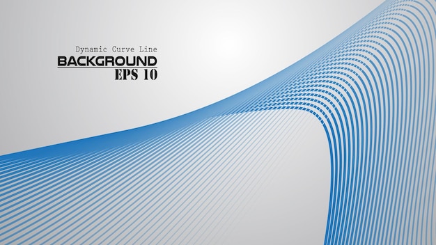 Dynamic curve line abstract background vector image for backdrop or presentation