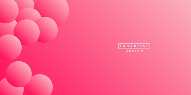 dynamic pink background with abstract circle shape minimal geometric background