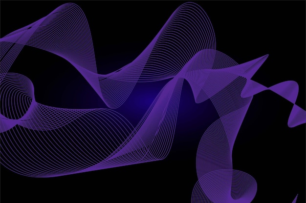 Dynamic wave pattern smooth line background