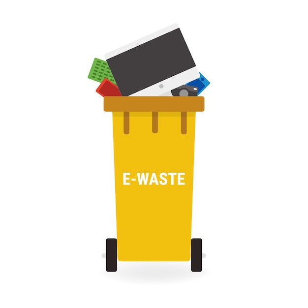 e-waste recycle bin flat 