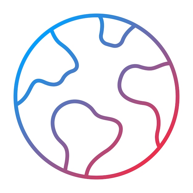 Earth icon vector image Can be used for Education