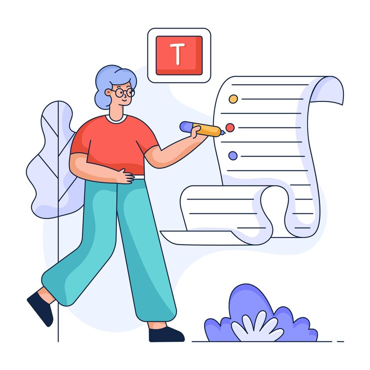 Vektor easy to use flat illustration of receipt