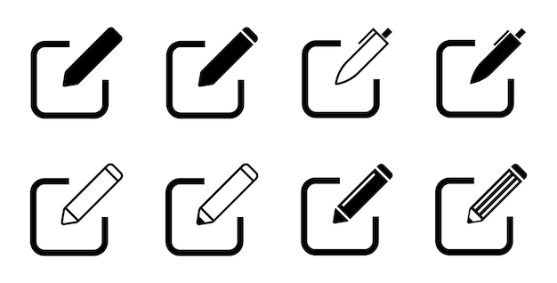 Edit icon set edit document icon