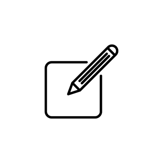 edit text icon set writing tool and pen vector symbol in a black filled and outlined style creative expression sign
