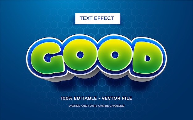 editable 3d text effect or graphic text style
