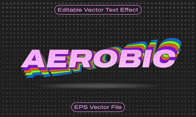 Editable Colorful 90s Style Vector Graphic Style Text Effect