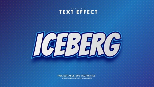 editable minimal 3d text effect template