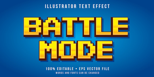 editable text effect - arcade pixel style