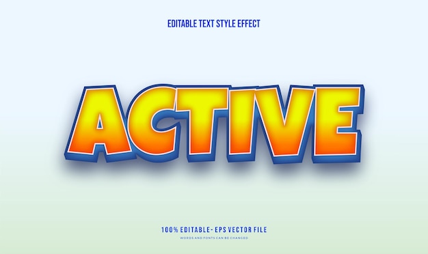editable text effect cartoon gradient text style effect editable fonts vector files