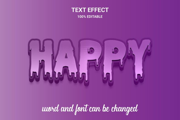 Editable text effect comic font style Word and font can be changed