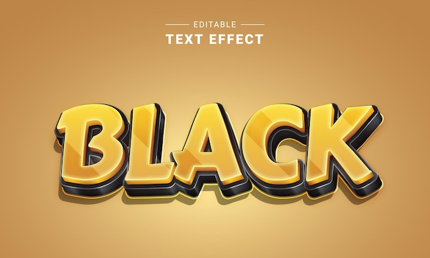 Editable Text Effect for illustrator. Vector text effect