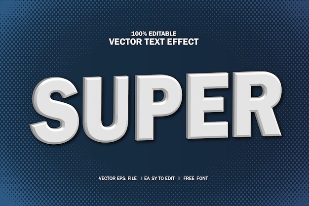editable text effect template