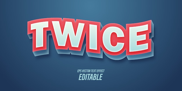 Editable text with 3D effects with playful and fun themes