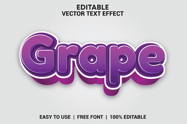 Editable Vector Text Effect