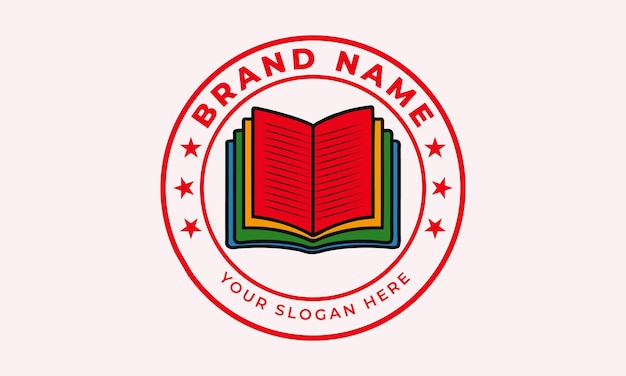 educational logo design abstract book logo or ebook logo design