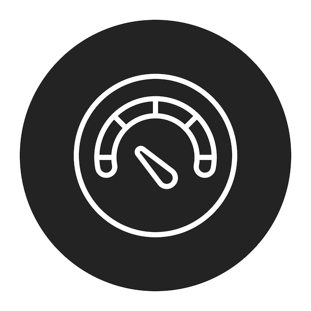 Efficiency Gauge icon vector image Can be used for Operations Management