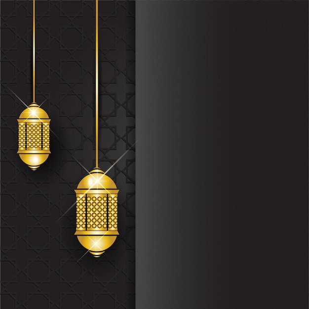 Eid al fitr background with empty space