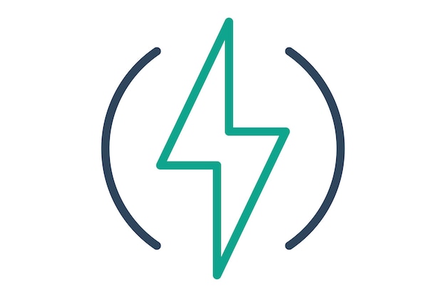 Electric icon icon related to utilities line icon style utilities elements vector illustration
