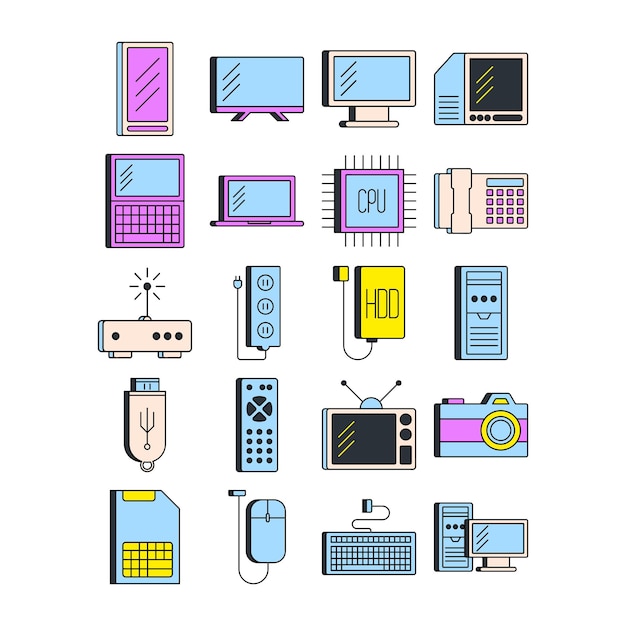electronics device black line
