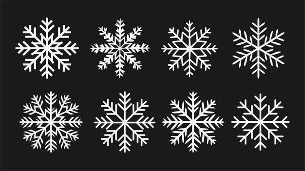 Elegant Snowflake Vector Collection